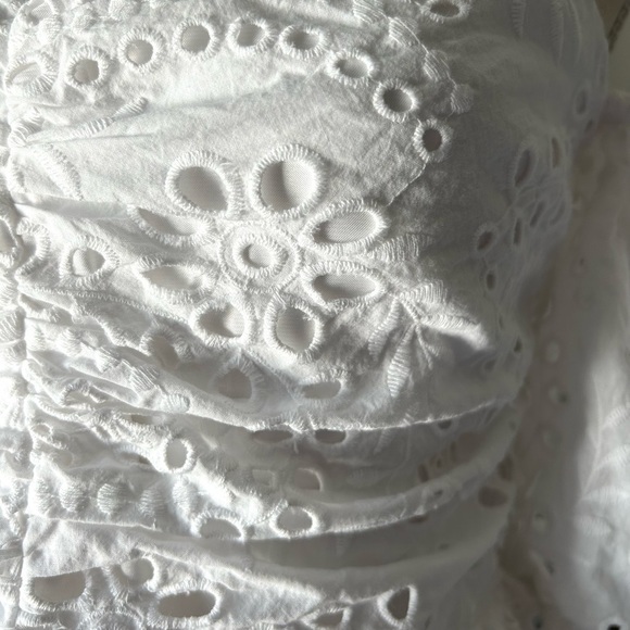 • Express • Eyelet Lace Off The Shoulder Top - Picture 14 of 16